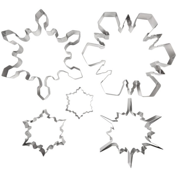 Ateco, 5 Snowflake Cookie Cutters, 4843 - Picture 4 of 6